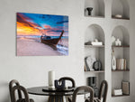 Red Sky panel adding sunset warmth to a bedroom