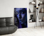 Woman Portrait 2 panel adding couture energy to a dressing area