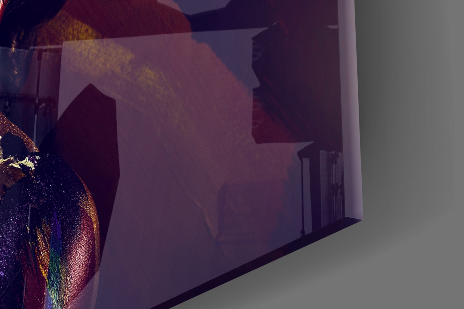 Woman Portrait 4 Glass Wall Art.