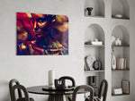 Female Portrait 6 panel adding after-dark mood to a lounge