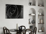 Black Rose panel adding gothic-luxe grace to a dressing area