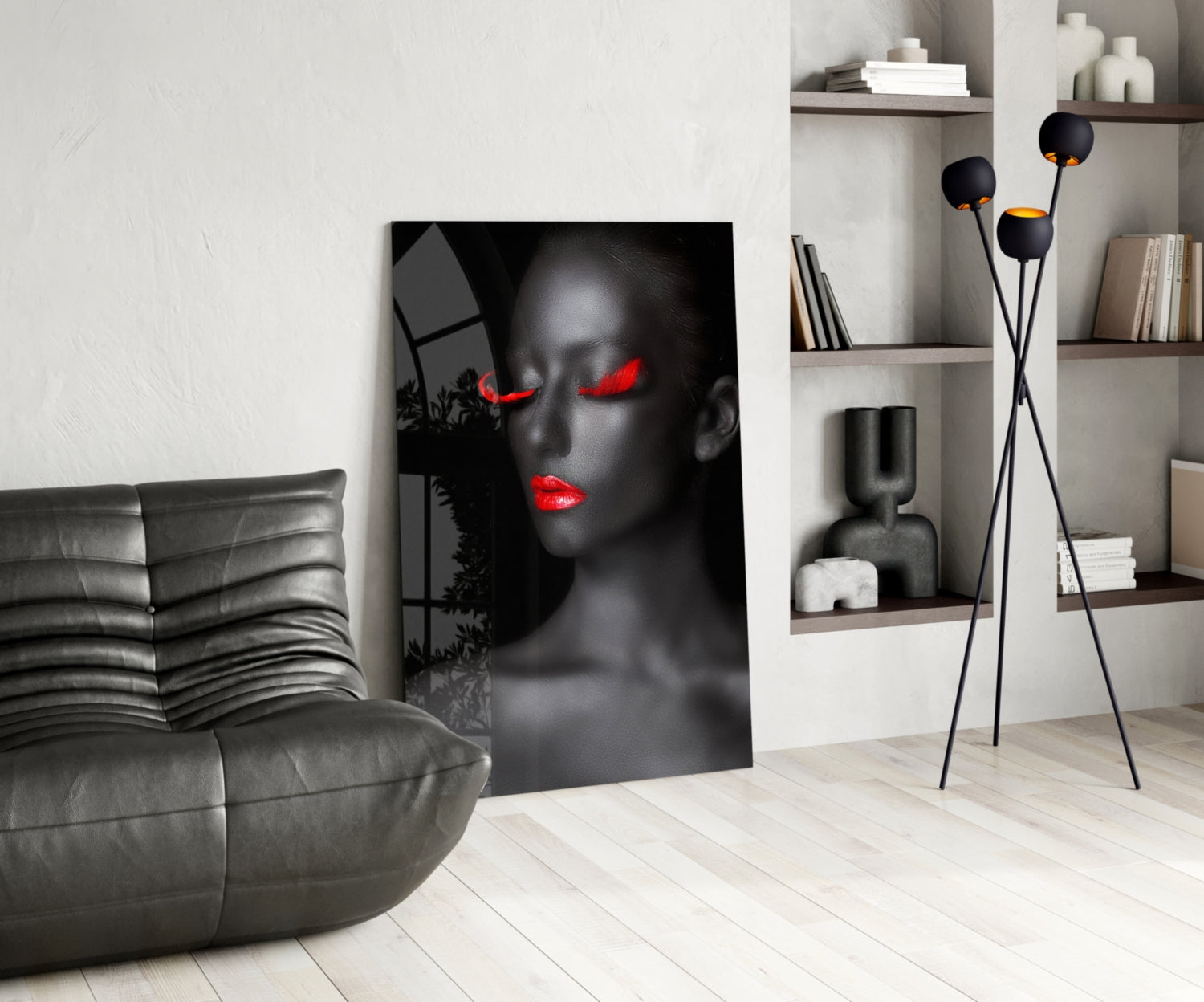 Woman Portrait 7 Glass Wall Art.