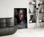 Woman Portrait 7 panel adding couture mood to a dressing area