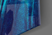 Butterfly Wing artwork anchoring a hallway with jewel-tone palette