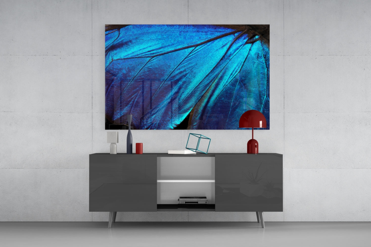 Butterfly Wing Glass Wall Art.