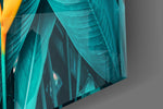 Tropical Leaf 3 artwork anchoring a study with bold palette