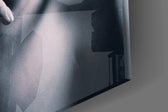 Woman Portrait 9 artwork anchoring a gallery-inspired wall