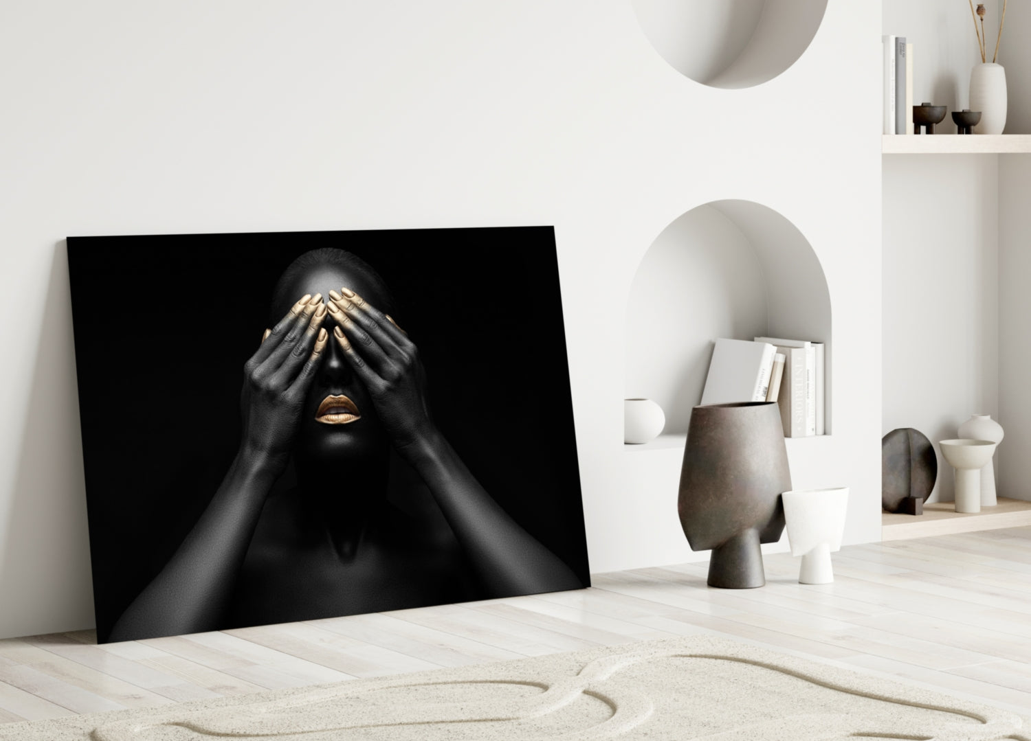 Woman Glass Wall Art.