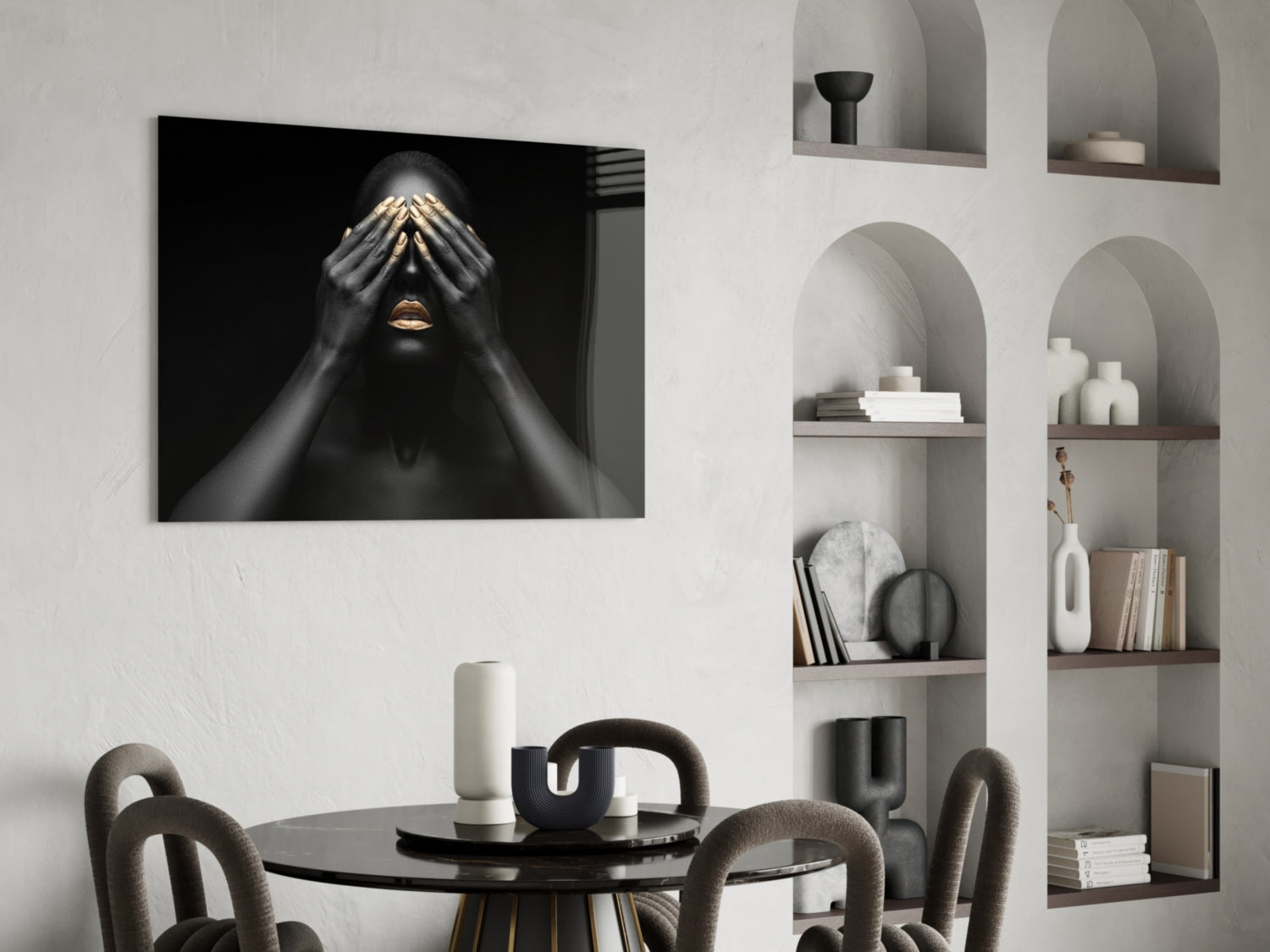 Woman Glass Wall Art.