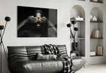 Woman glass print enhancing a hallway with conceptual gesture