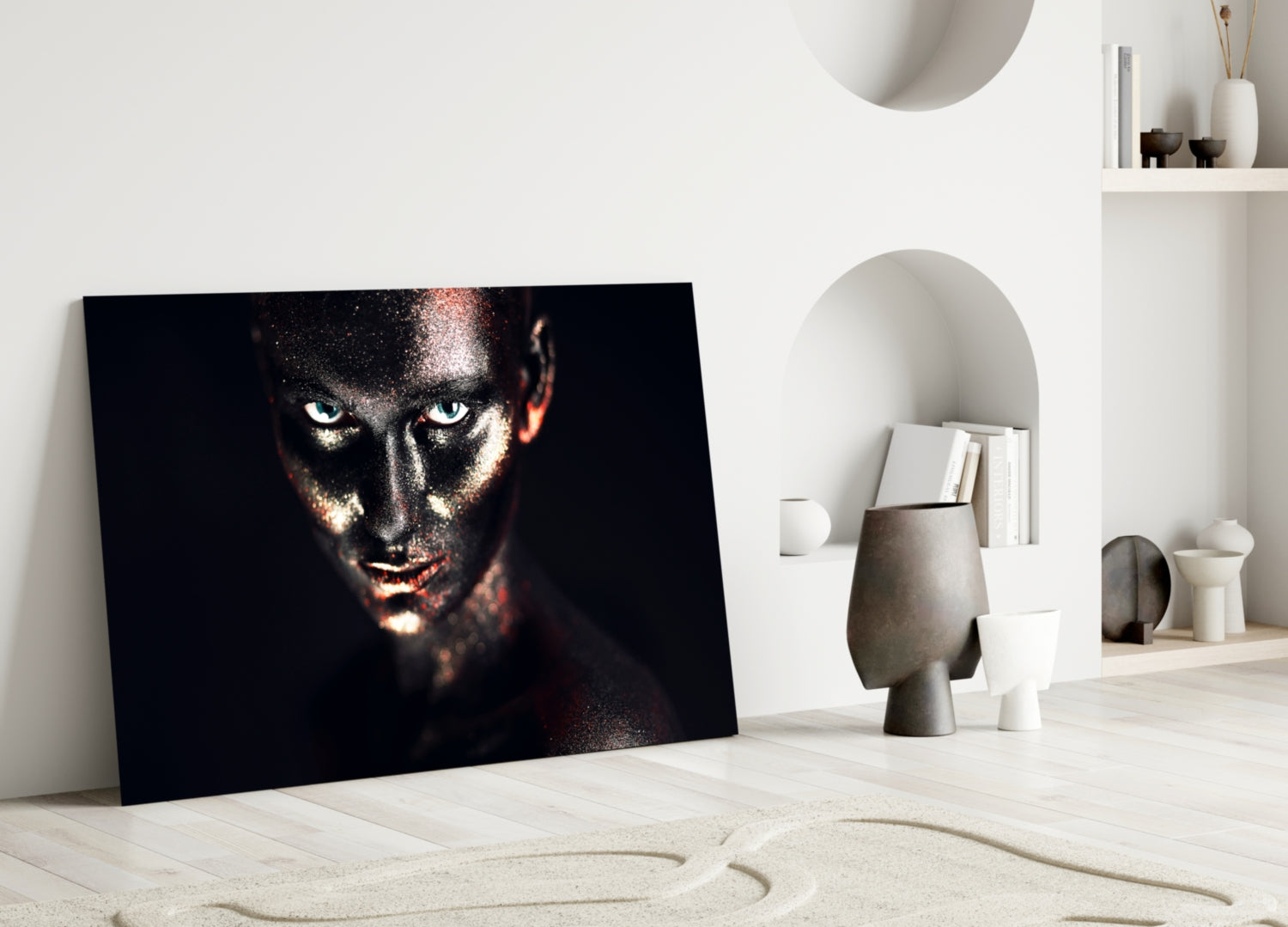 Woman Glass Wall Art.