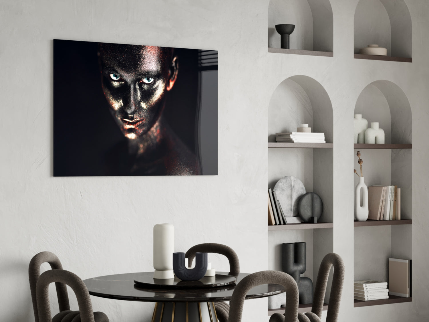 Woman Glass Wall Art.