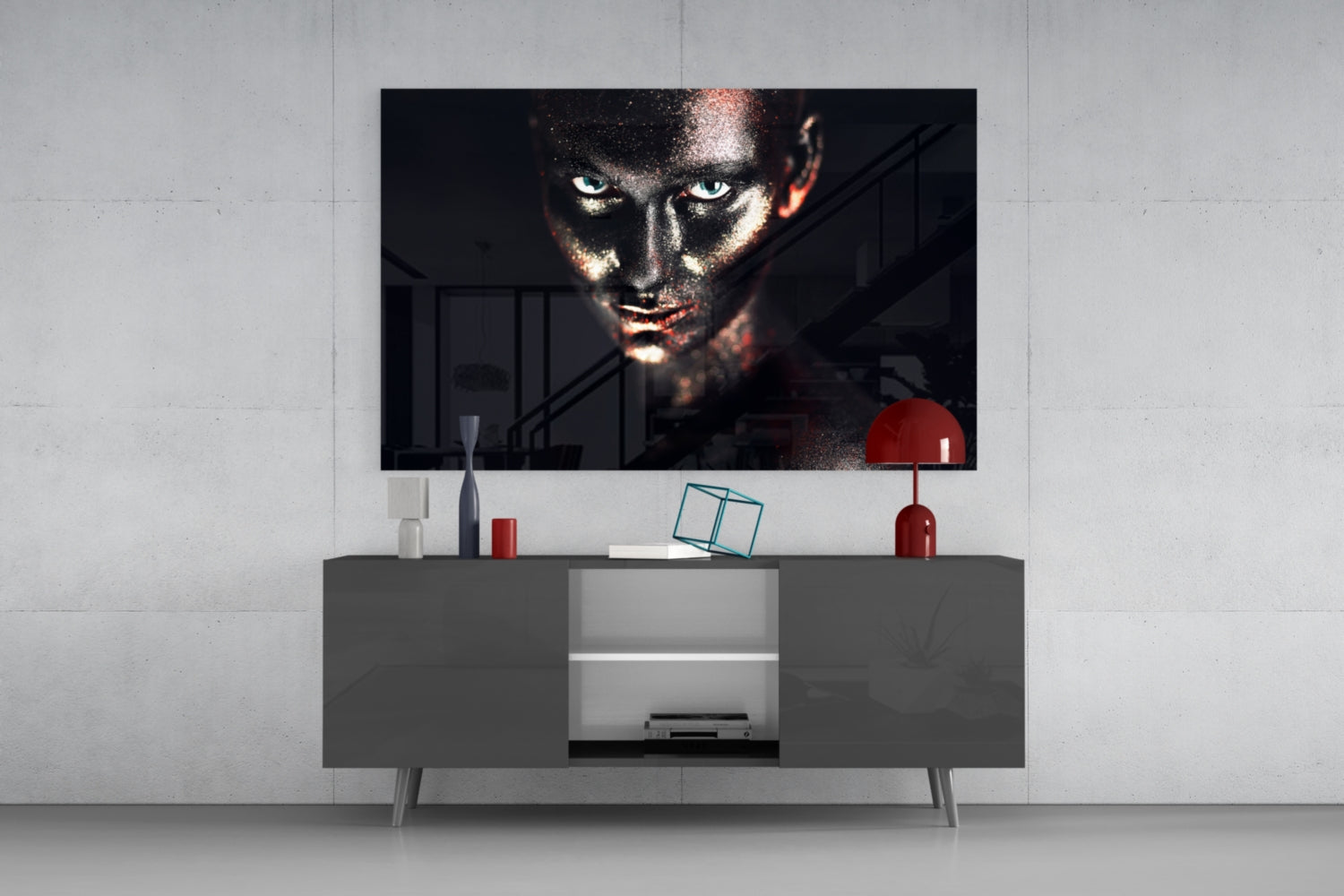 Woman Glass Wall Art.