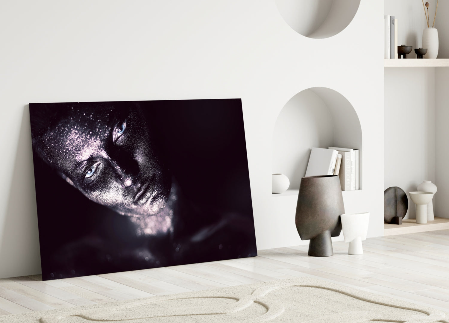 Woman Glass Wall Art.