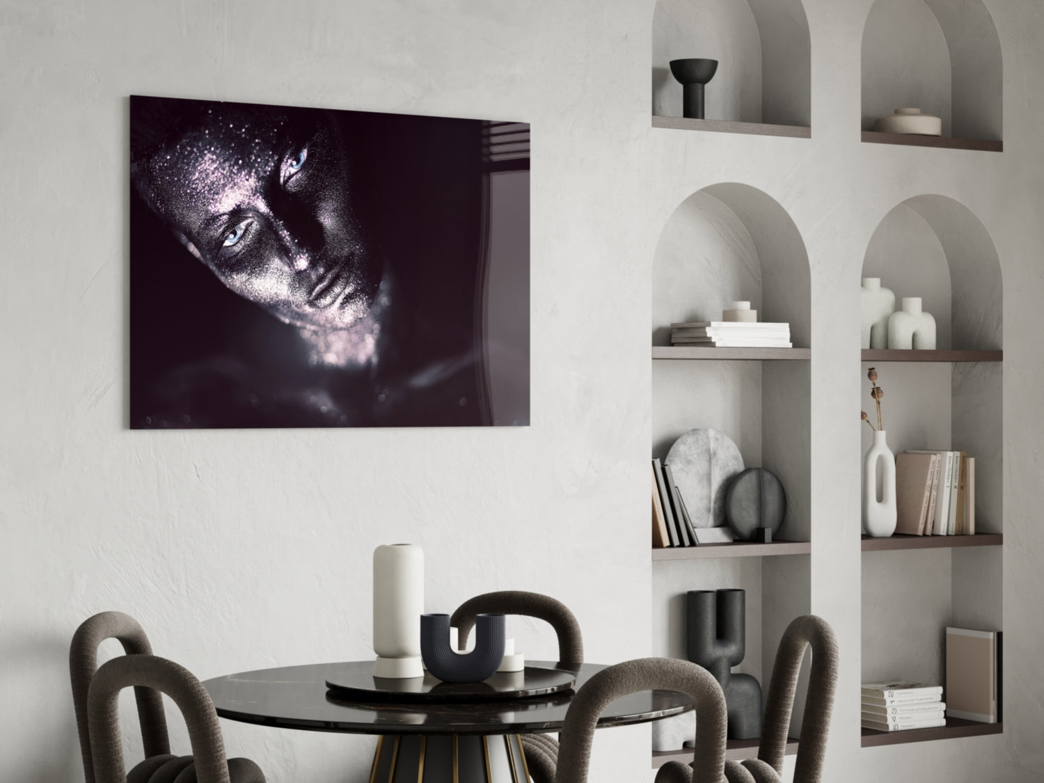 Woman Glass Wall Art.