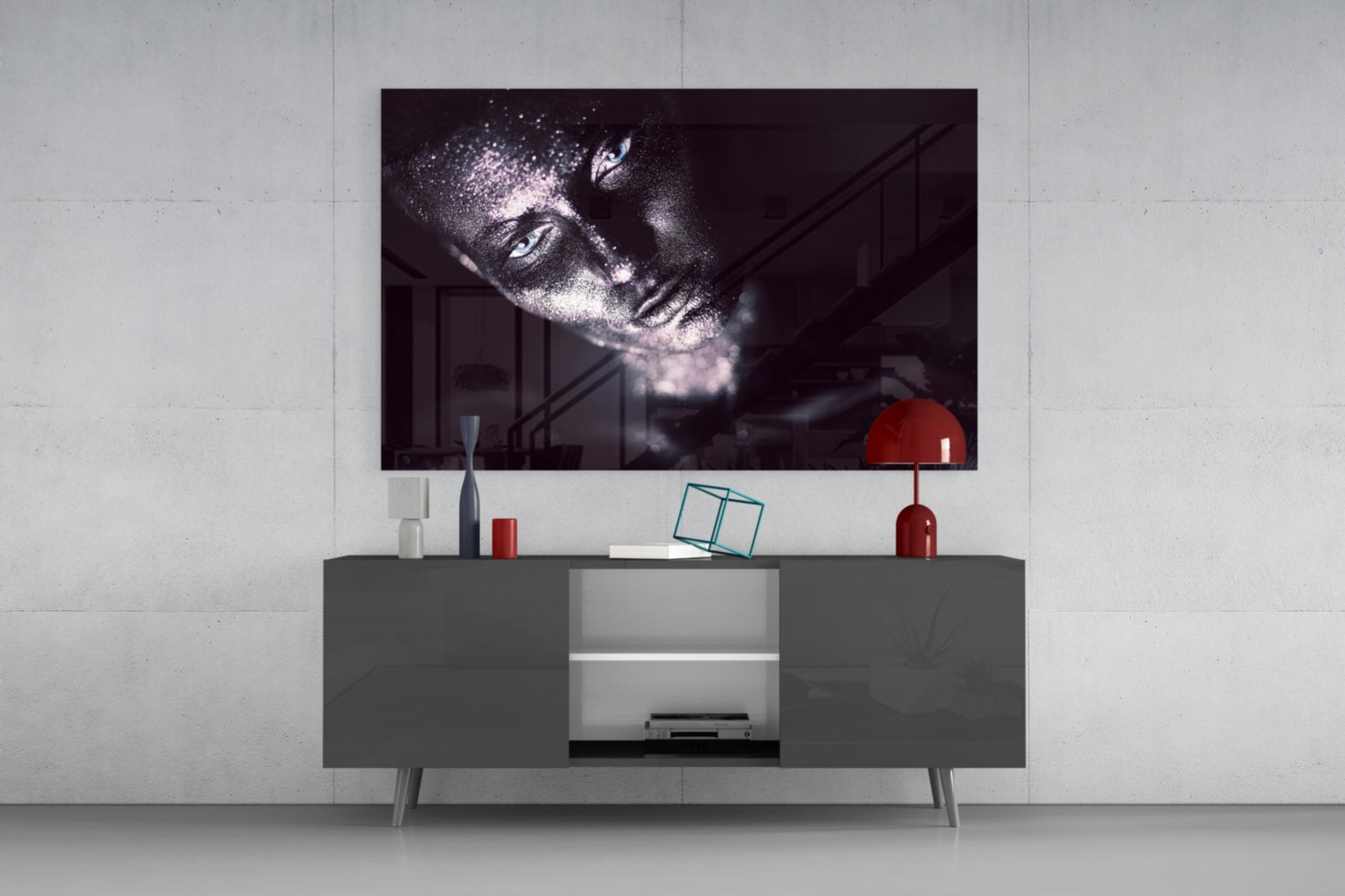 Woman Glass Wall Art.