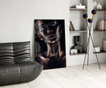 Woman panel adding autumn energy to a lounge
