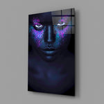 Pigment-burst portrait bringing cosmic color to a contemporary living space