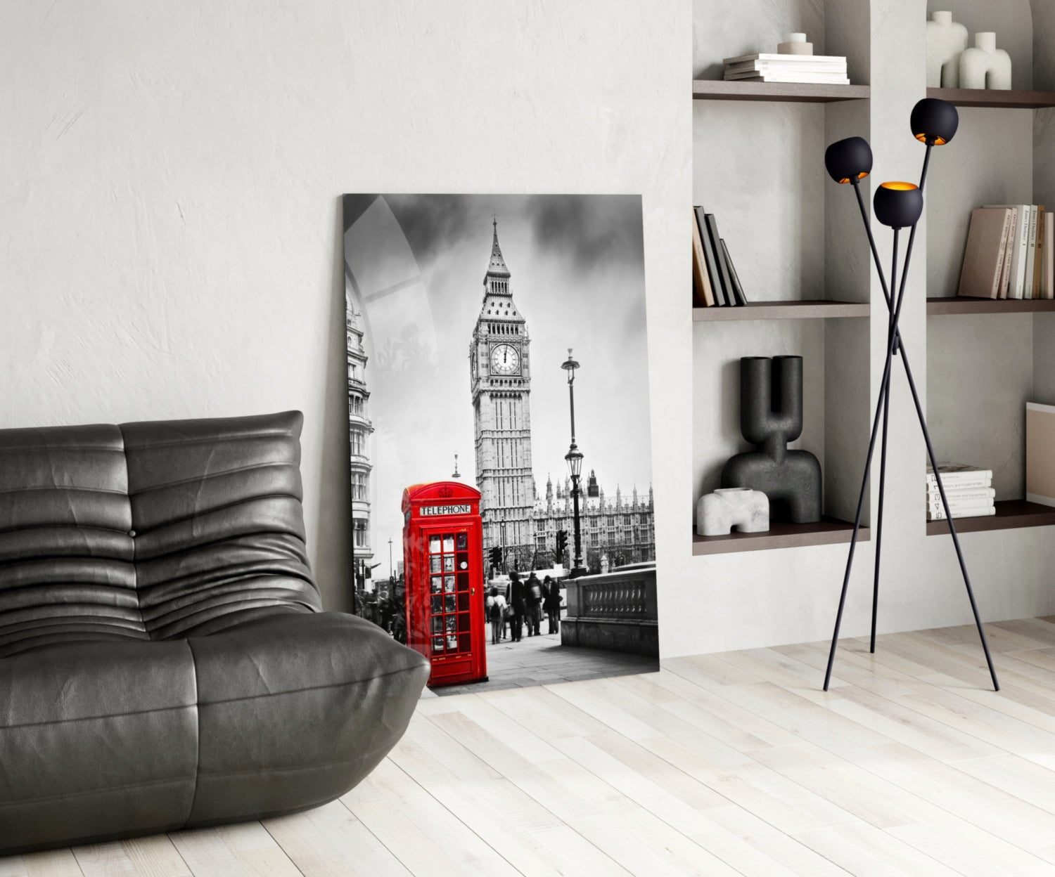 Phone Box Glass Wall Art.