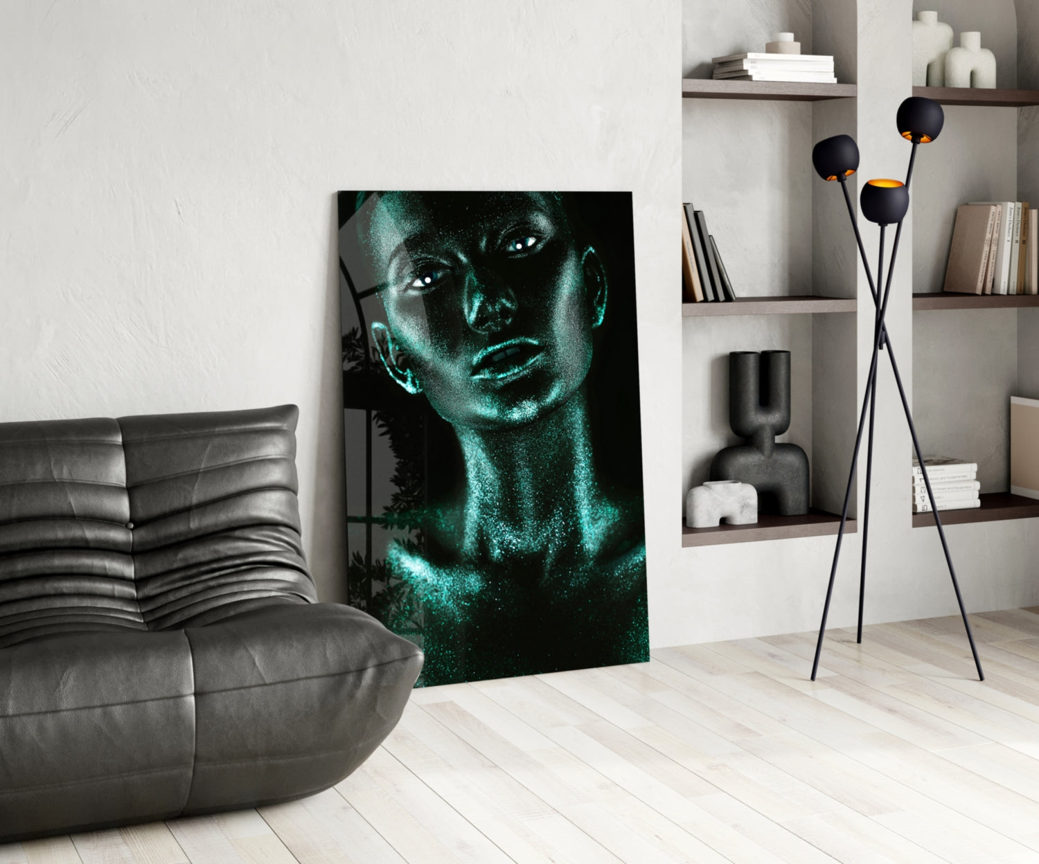 Woman Glass Wall Art.