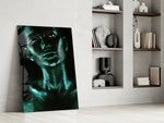 Woman glass print enhancing a bathroom with spa restraint