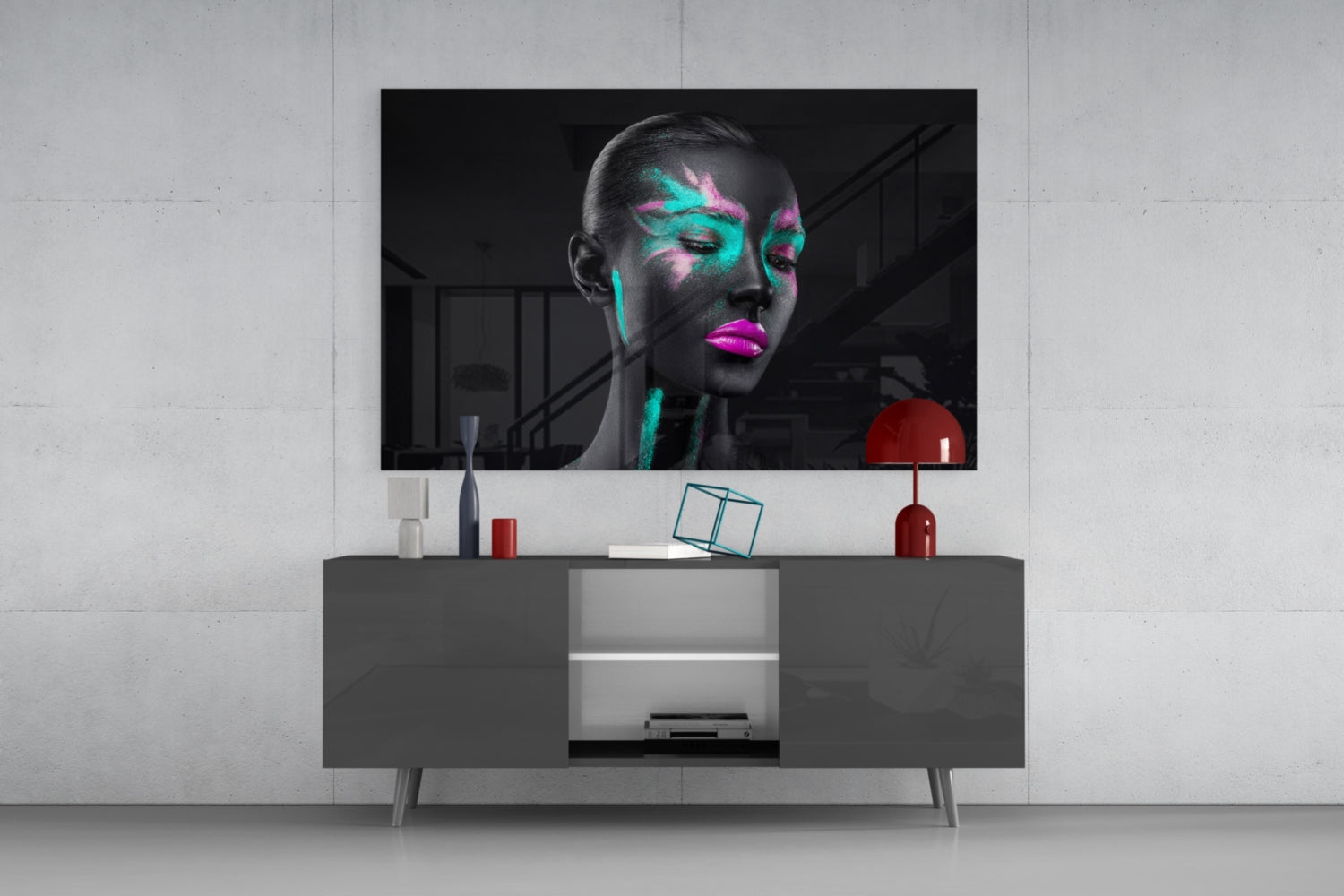 Woman Glass Wall Art.