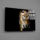 Bengal tiger panel bringing predator authority to a contemporary living space