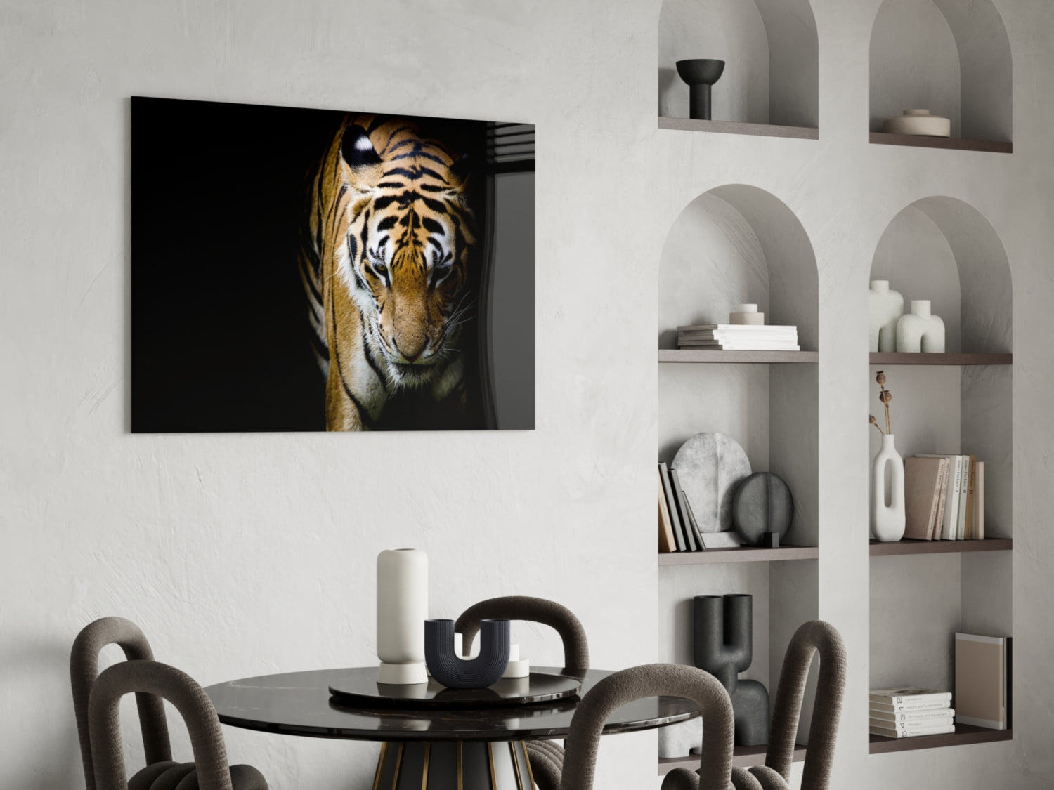 Tiger Glass Wall Art.
