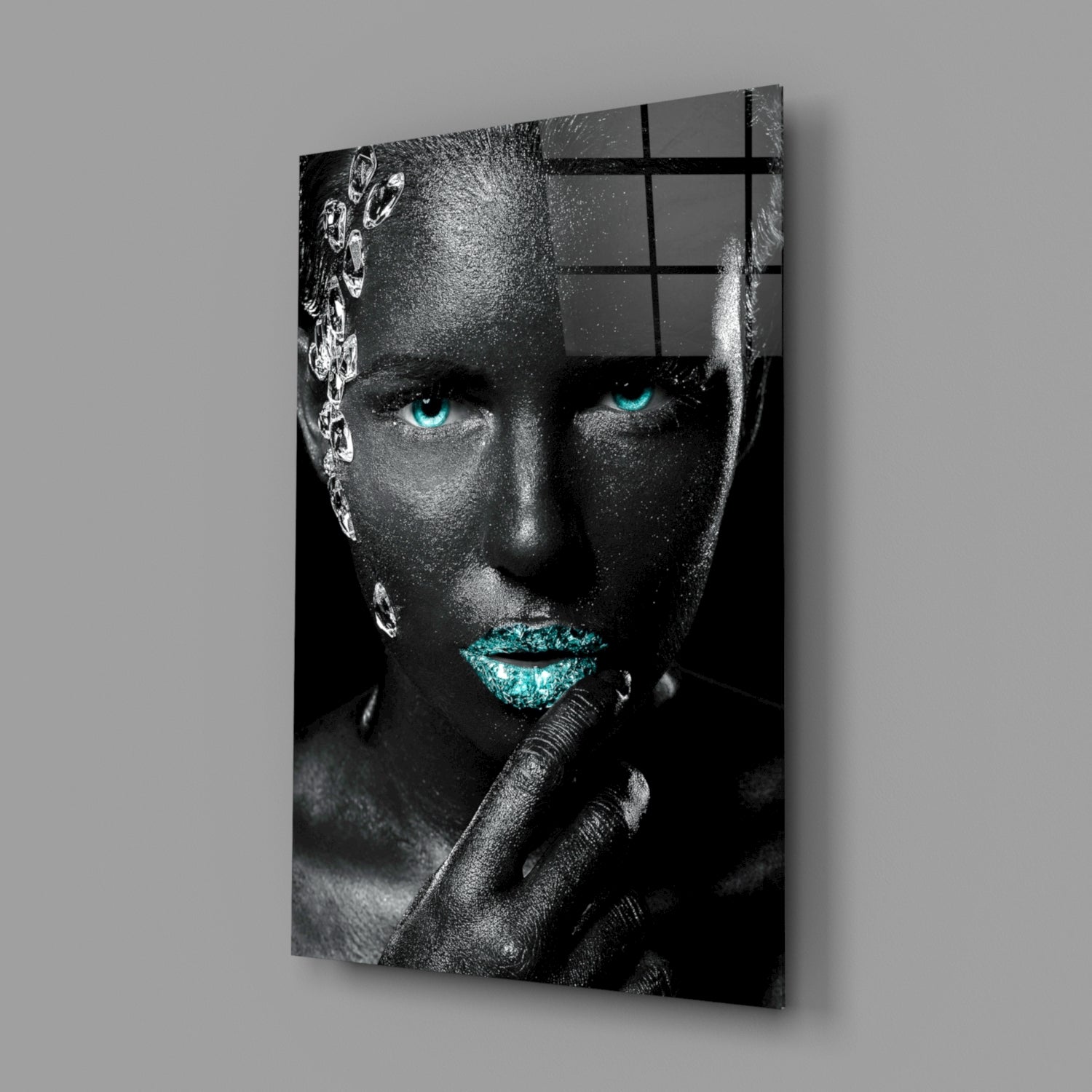 Woman Glass Wall Art.