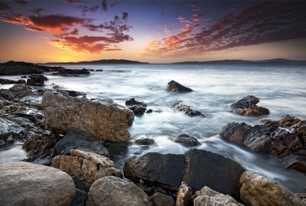 Sea Landscape Glass Wall Art