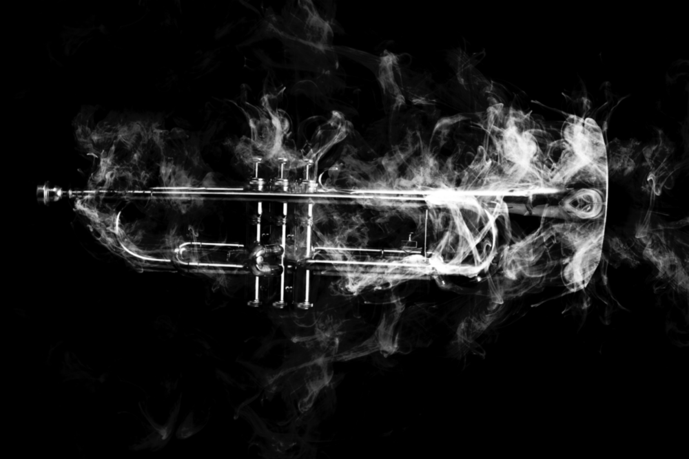 Trumpet Glass Wall Art