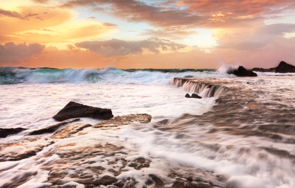 Vicious Waves Glass Wall Art