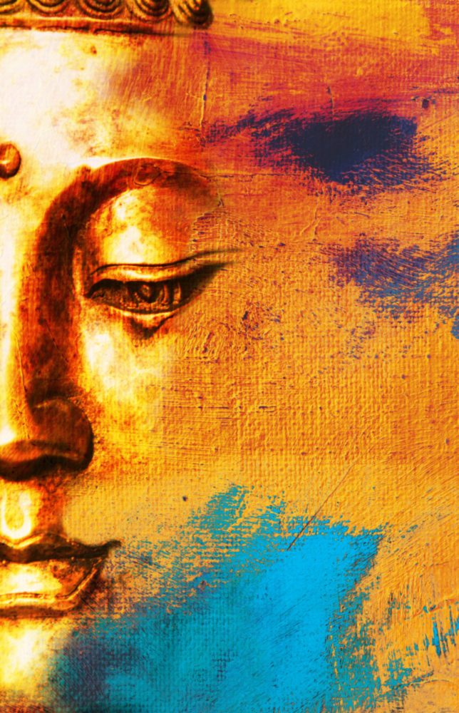 Buddha Portrait Glass Wall Art