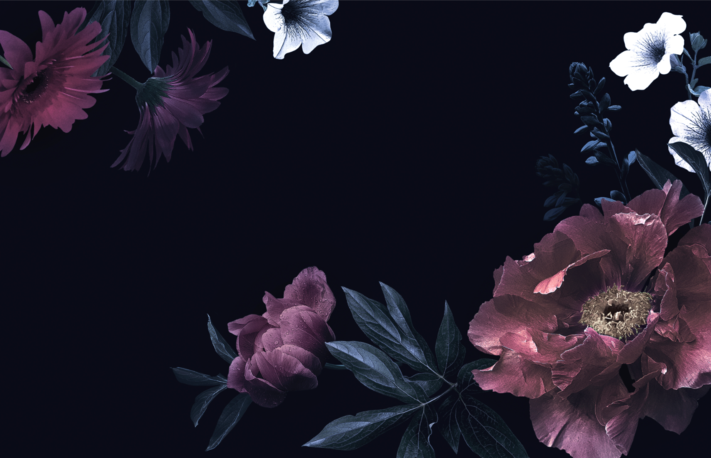 Floral Pattern Glass Wall Art