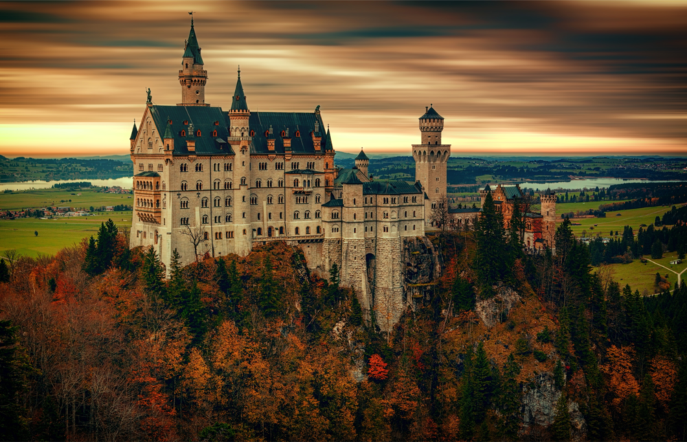 Castle Glass Wall Art