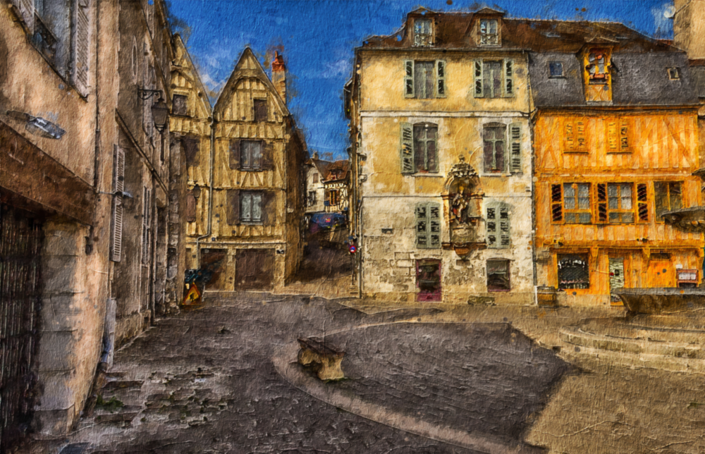 Medieval Square Glass Wall Art
