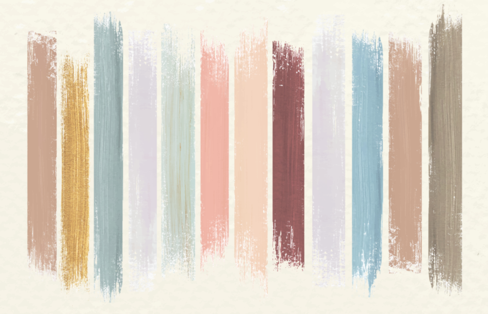 Colored Lines Glass Wall Art