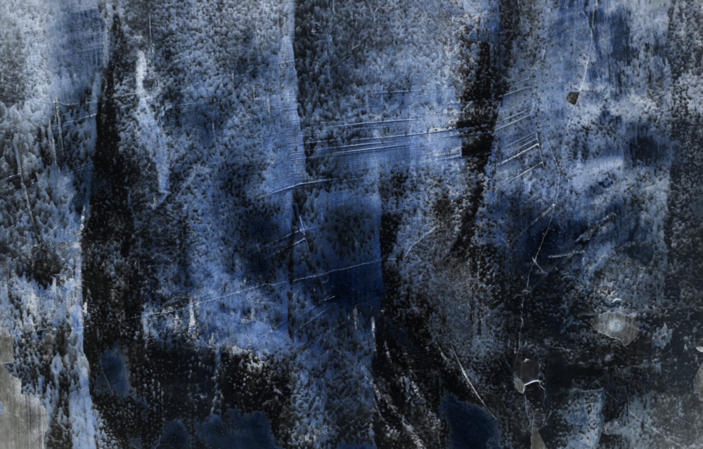 Blue Abstract Pattern Glass Wall Art