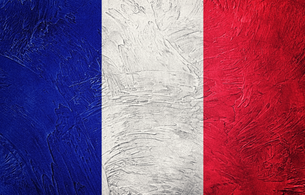 Flag of France Glass Wall Art