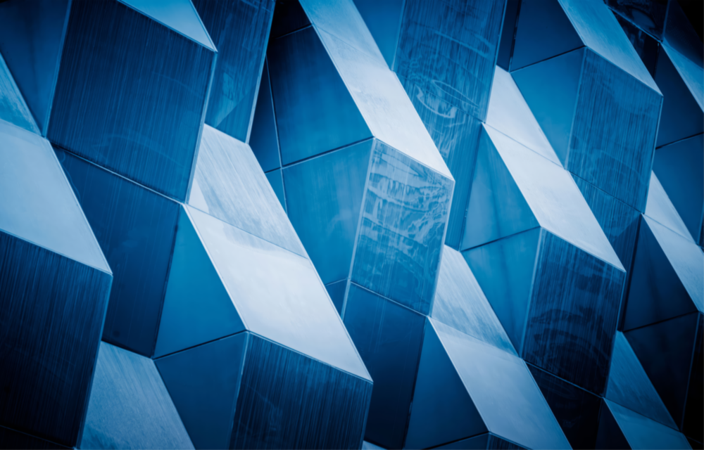 Architectural Geometric Shapes Glass Wall Art