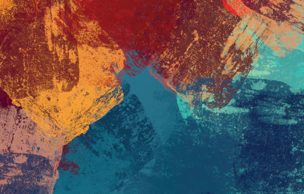 Abstract Colors Glass Wall Art