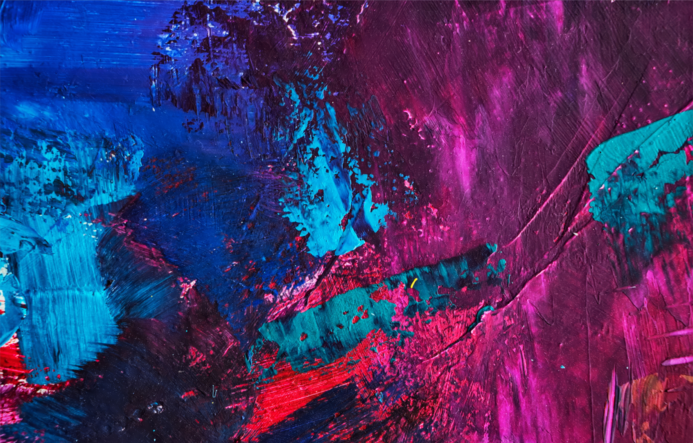 Abstract Colors Glass Wall Art