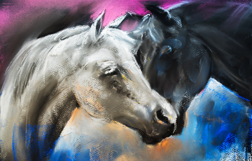 Horse Glass Wall Art