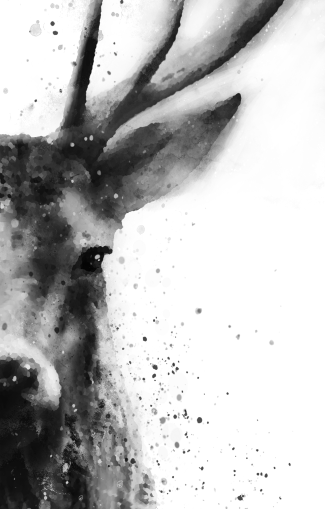 Deer Glass Wall Art
