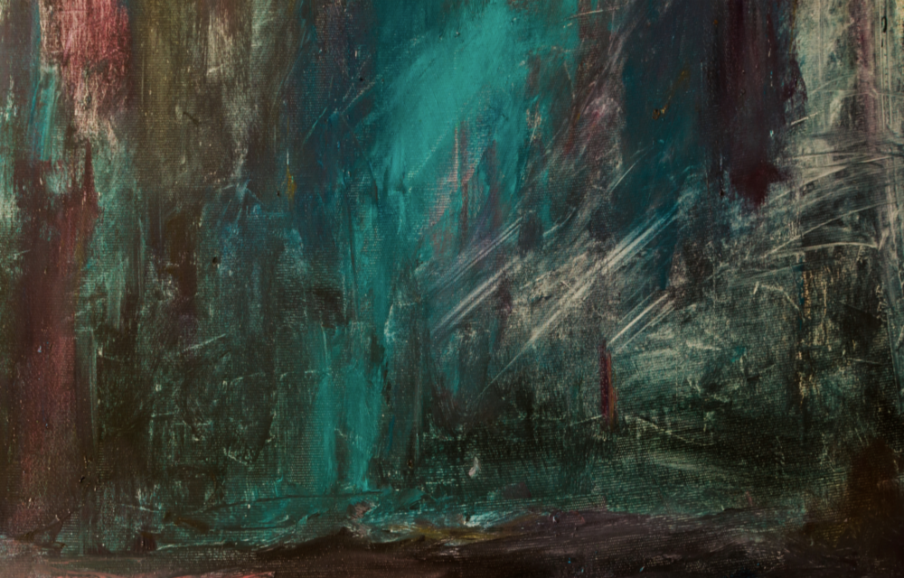 Abstract Colors Glass Wall Art