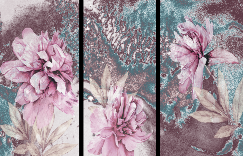 Flowers Glass Wall Art