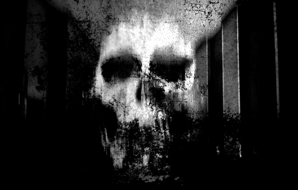 Skull Glass Wall Art