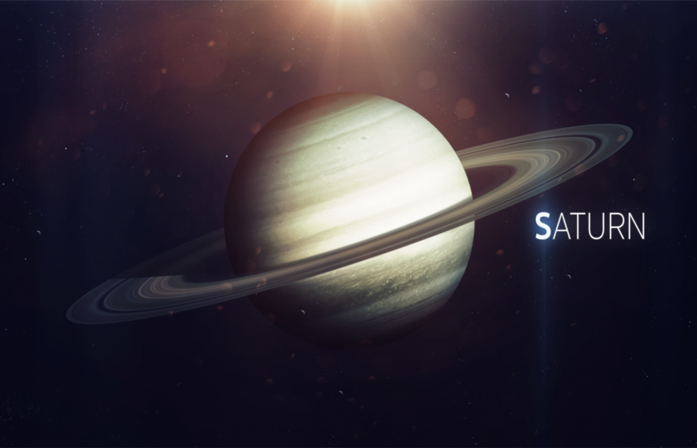 Saturn Glass Wall Art