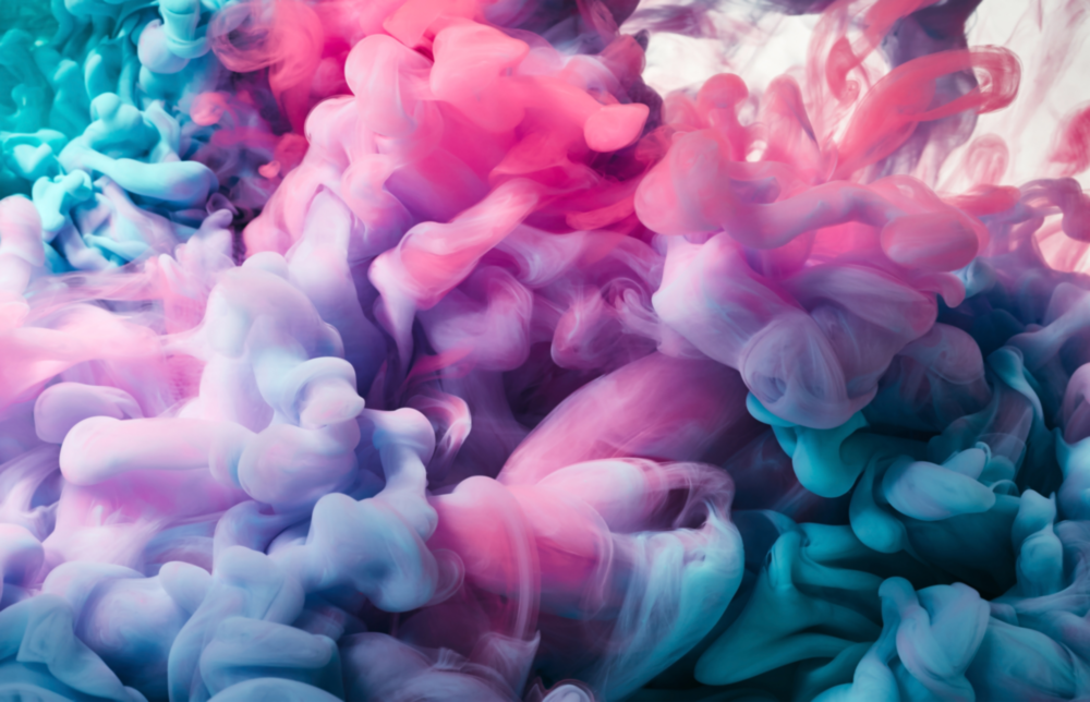 Colored Smoke Glass Wall Art