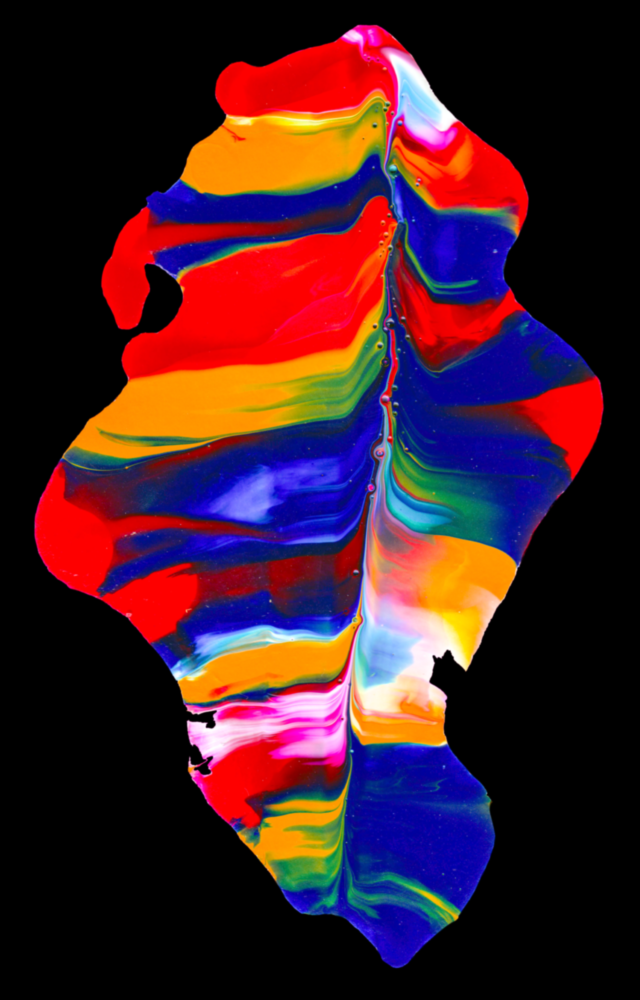 Colored Drift Glass Wall Art